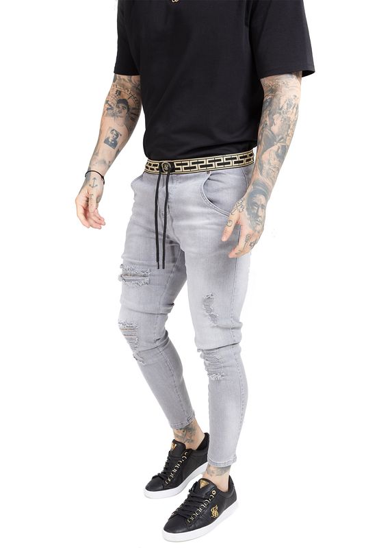 SikSilk Jeans Herren SKINNY DISTRESSED SS-15903 Grey Ansicht