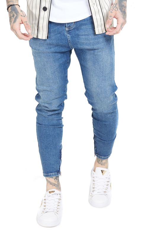 SikSilk Jeans Herren DROP CROTCH DENIM SS-15105 Midstone Blue Ansicht