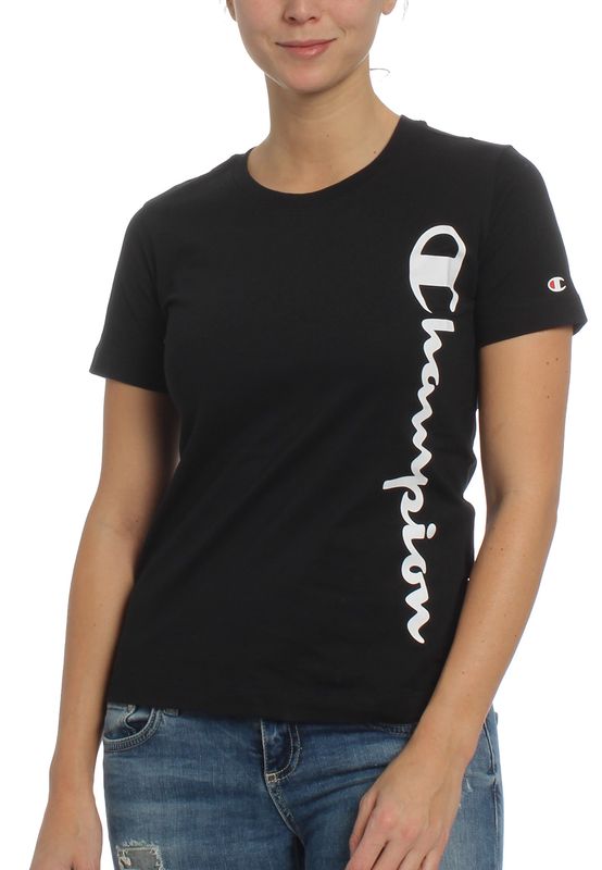 Champion T-Shirt Damen 112148 F19 KK001 NBK Schwarz Ansicht