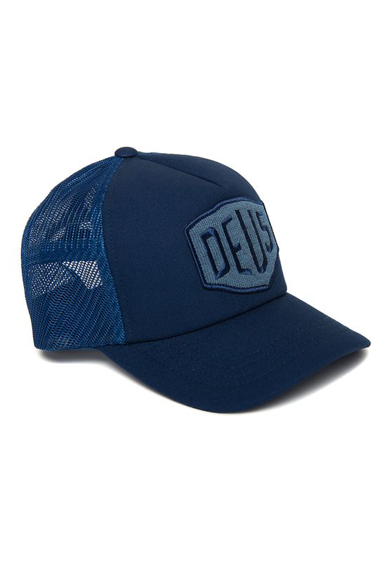 Deus Trucker Cap TERRY SHIELD TRUCKER DMW97996-BLU Dunkelblau Ansicht