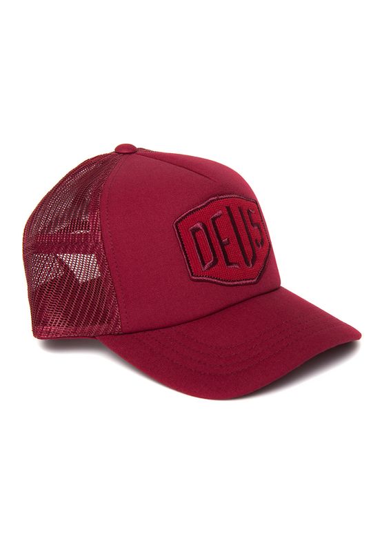 Deus Trucker Cap TERRY SHIELD TRUCKER DMW97996-RED Rot Ansicht