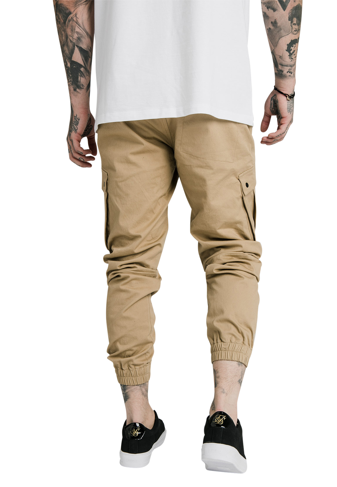 SikSilk Cargo Trousers Men's Cargo Pants SS-17102 Beige | eBay