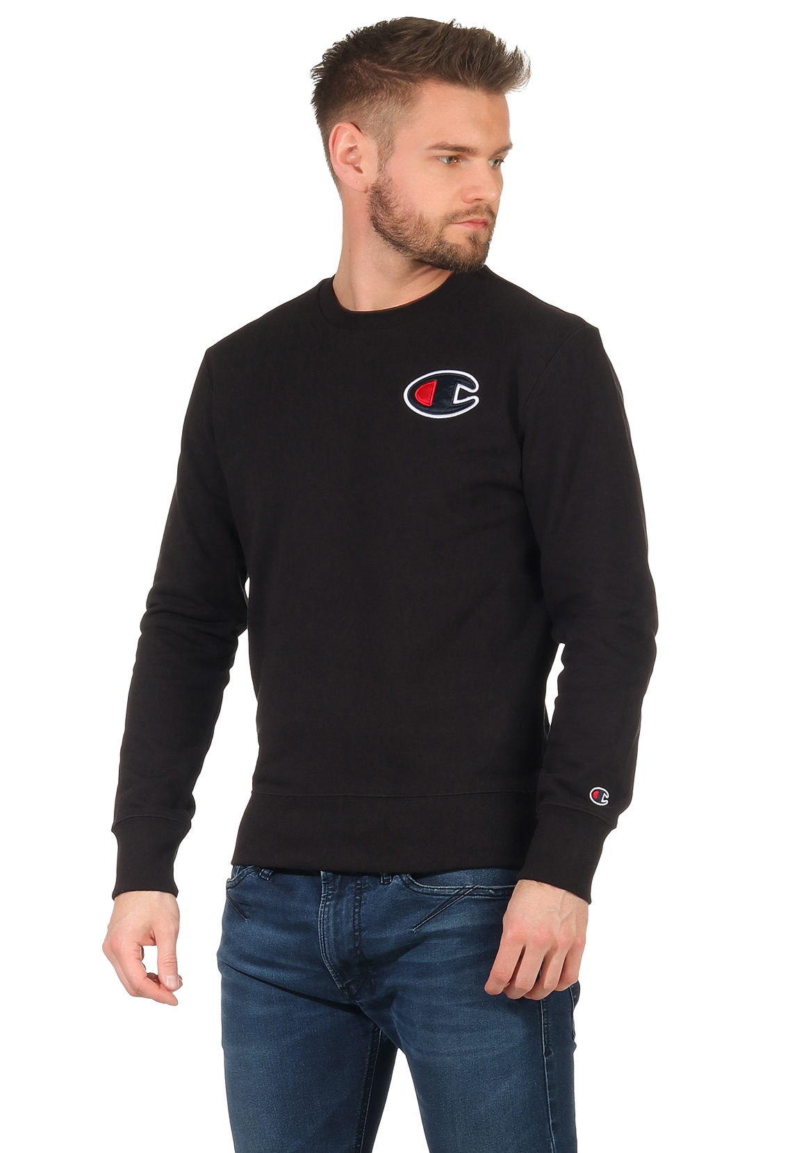 Champion Crew-Neck Herren 214189 S20 KK001 NBK Schwarz 