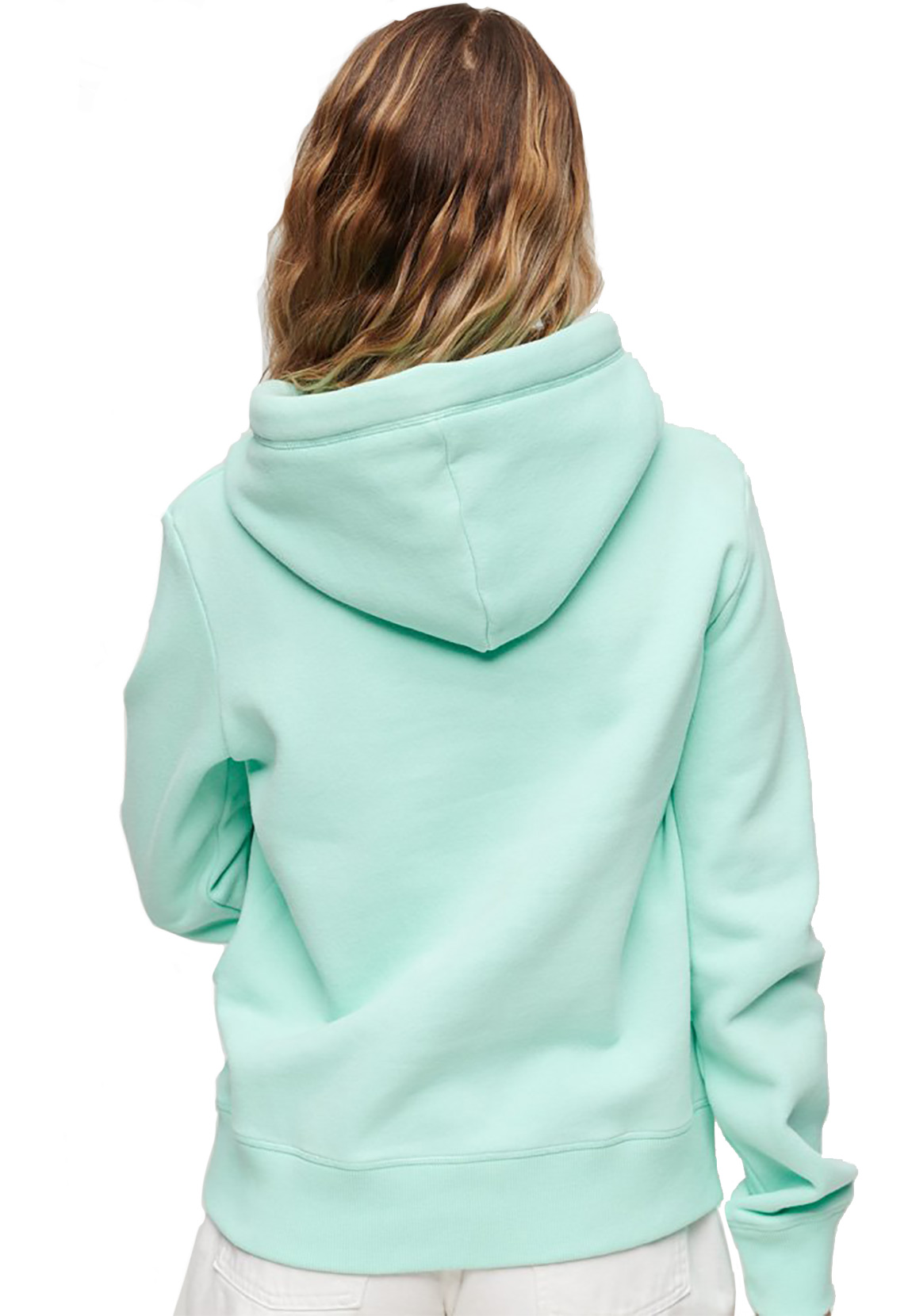 Superdry Damen Hoody ESSENTIAL LOGO HOODIE Beach Glass Green  