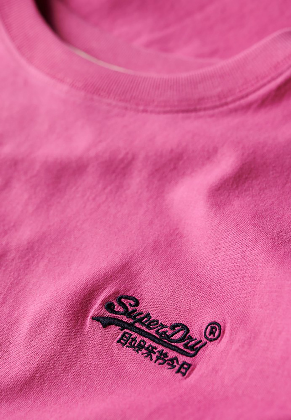 Superdry Herren T-Shirt ESSENTIAL LOGO EMB TEE Echo Pink  