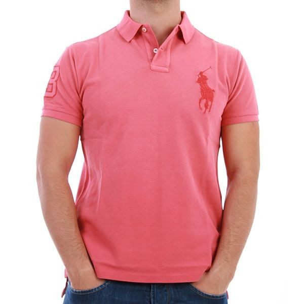 Ralph Lauren Polo Shirt - Tonal Big Pony - Lachs Ansicht