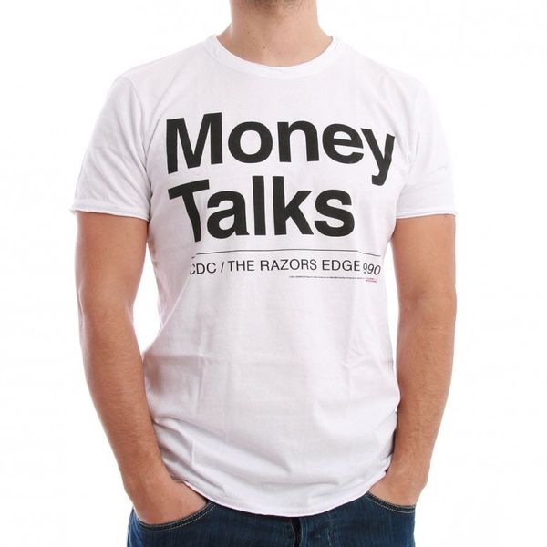Amplified T-Shirt Men - MONEY TALKS - Weiss Ansicht
