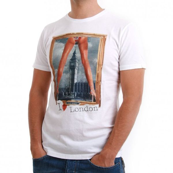 Japan Rags T-Shirt Men - SPREAD - White Ansicht