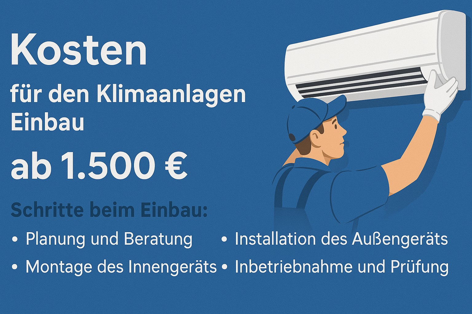 Kosten für den Einbau einer Klimaanlage