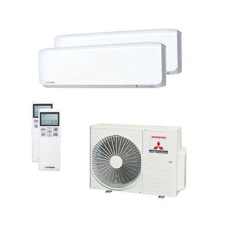 Paket] Klimaanlage Mitsubishi Heavy SRK 25 ZS-WF + SRK 35 ZS-WF + SCM  60ZS-W - 6,0, 6,8kW Kühlen, Heizen