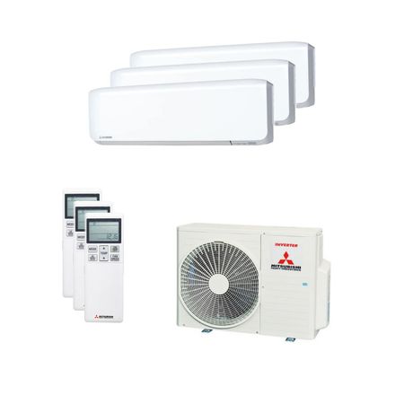 Paket Klimaanlage Mitsubishi Heavy 3x SRK 20 ZS WF SCM 50 ZS W 5