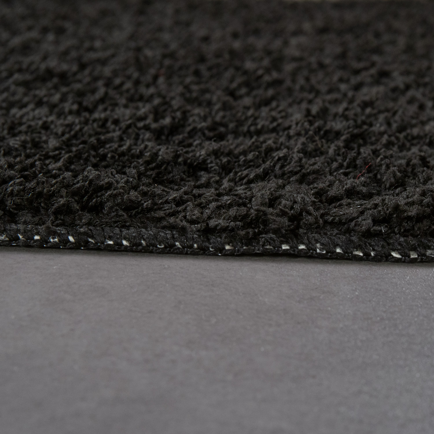 Moderner Badezimmer Teppich Einfarbig Hochflor Badteppich Rutschfest In