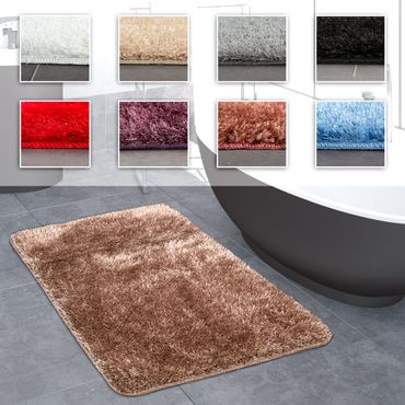 Colore: Blu//Bianco Motivo a Rombi TT Home Tappeto da Bagno a Pelo Corto 40x55 cm