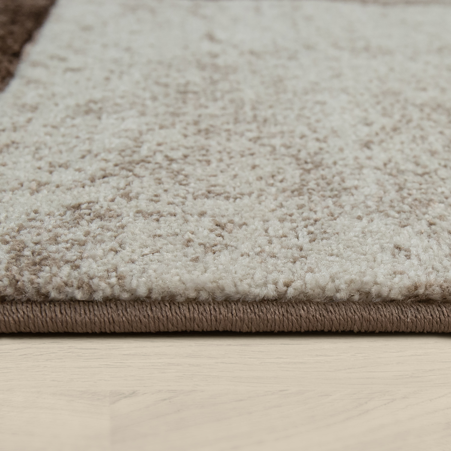 Vintage-Teppich Karo-Design Braun Beige | TeppichCenter24