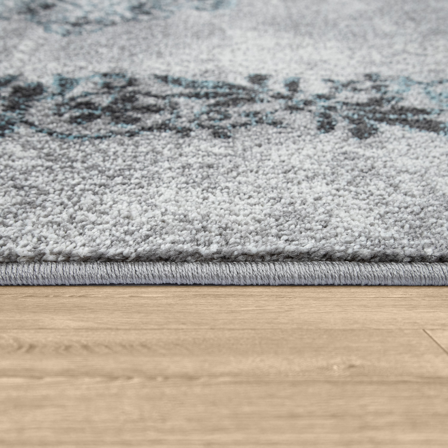 Vintage-Teppich Für Wohnzimmer, Kurzflor Mit Orient-Design, Meliert