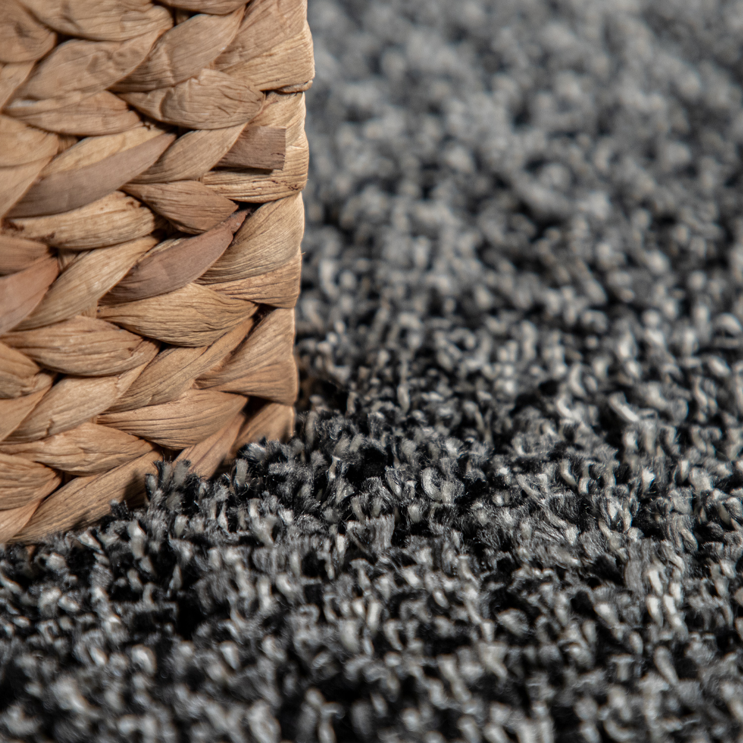 Hochflor Teppich Wohnzimmer Shaggy Langflor Weich Einfarbiges Muster