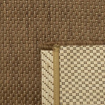 In- & Outdoor Teppich Küchenteppich Einfarbiges Design Sisal Optik