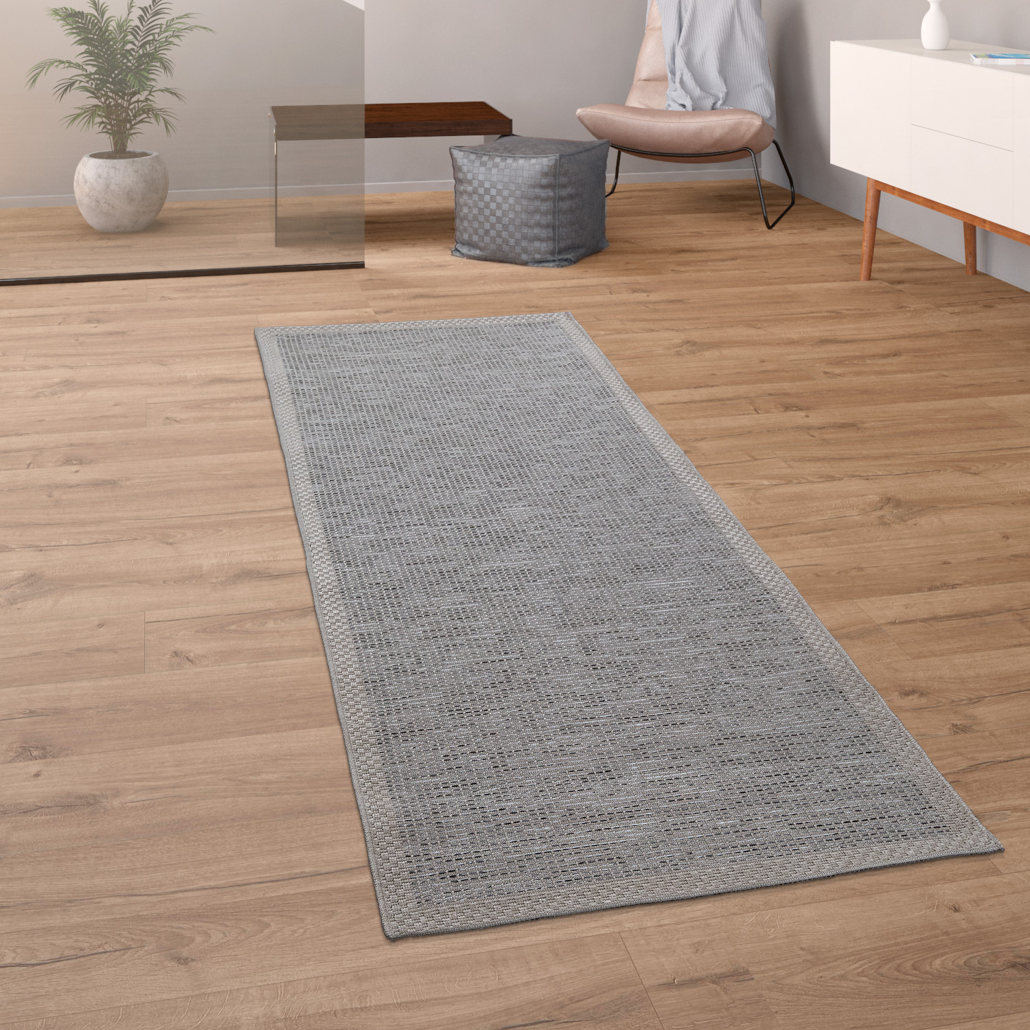 In-& Outdoor Teppich Balkon Terrasse Küchenteppich Bordüren Design