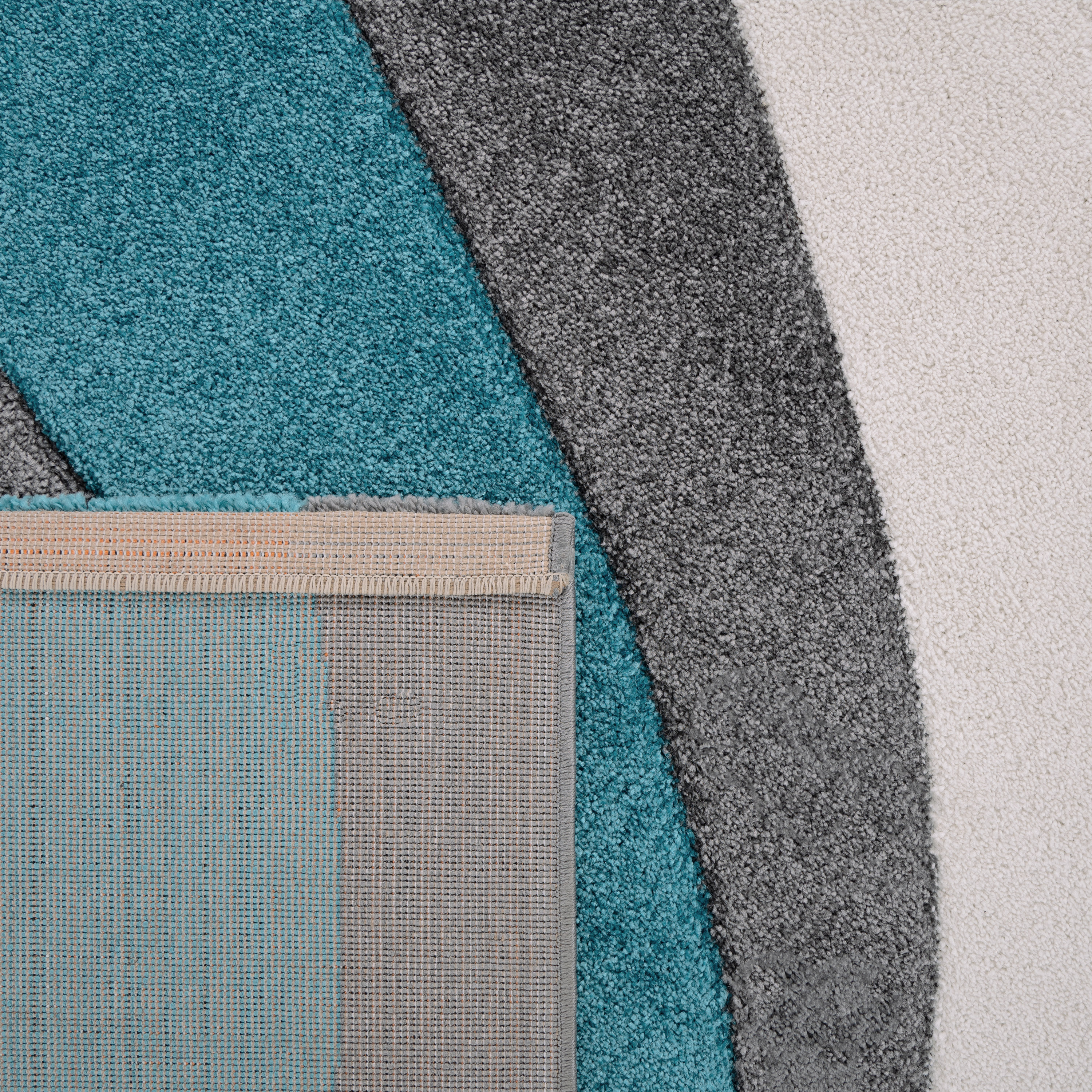 Designer Teppich Modern Konturenschnitt Pastellfarb Produktbild-Vorschau 14