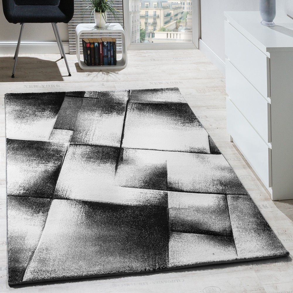 Tapis Salon Poils Ras Gris