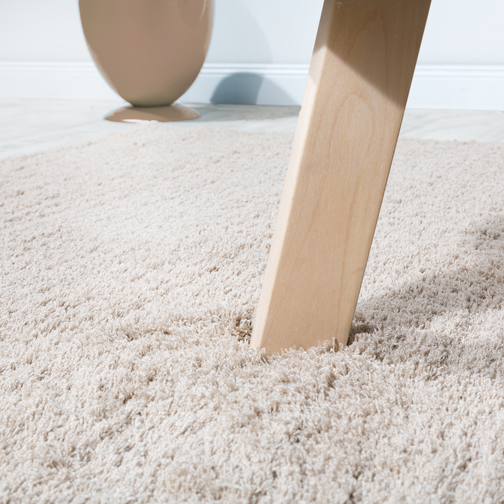 Alfombra Shaggy Micropoliéster Salón Elegante Resistente Pelo Largo