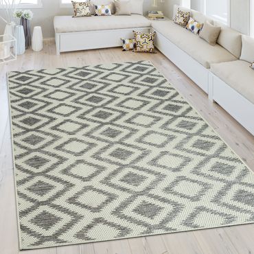 Paco Home Designer Rug Living Room Flat Woven Rug Modern Trend Rug In Brown Beige Size:60x100 cm Paco Home Designer Rug Living Room Flat Woven Rug Modern Trend Rug In Brown Beige Size:60x100 cm