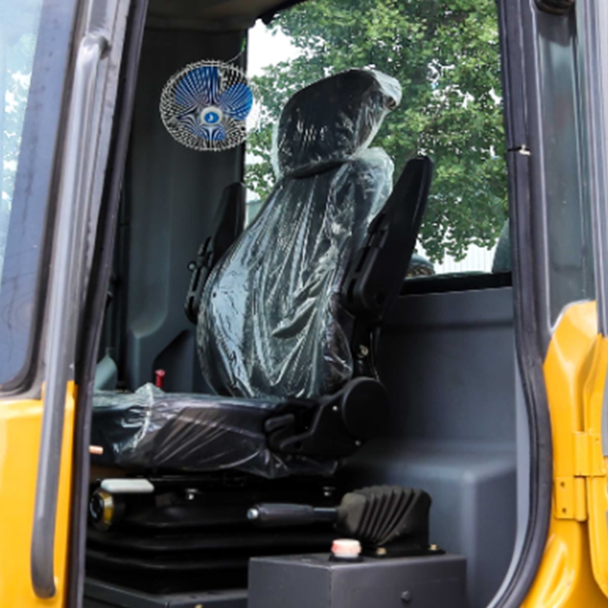 Fahrersitz und Ventilator