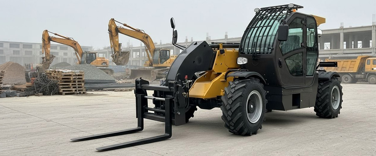 LÖWE Teleskoplader TD-3500 auf der Baustelle