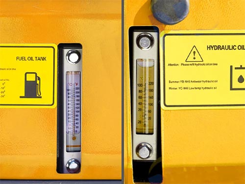 Tank- und Ölanzeige des ES-1800