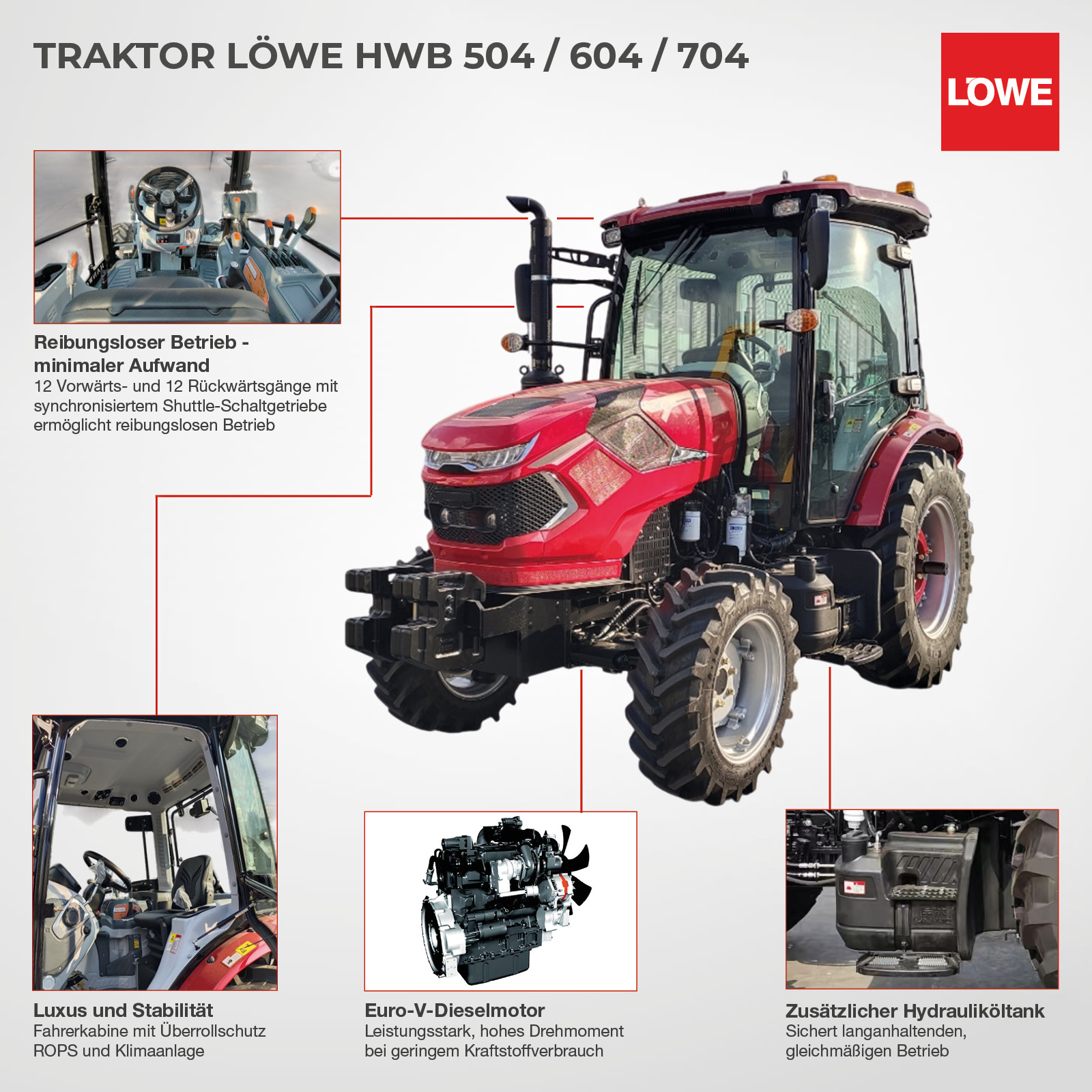LÖWE Traktoren – geballte Power für den professionellen Einsatz. Jetzt entdecken und durchstarten.