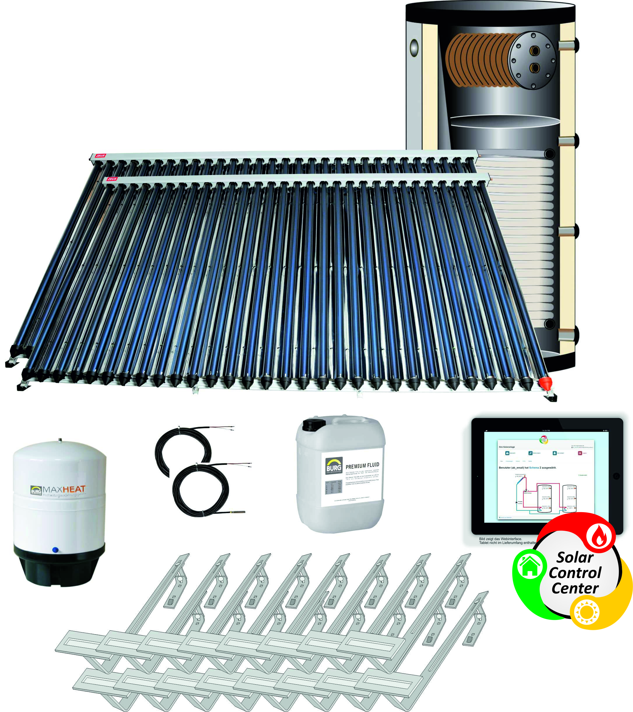 Paket] Ravensberger Zeus Röhrenkollektoren Komplettpaket 1