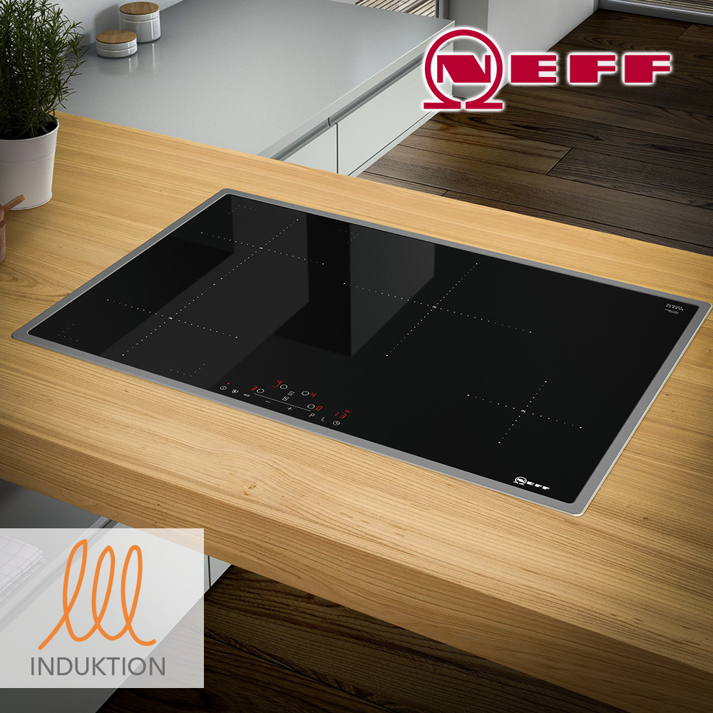 NEFF Induktionskochfeld 80cm CombiInduktion Topferkennung 17 Stufen