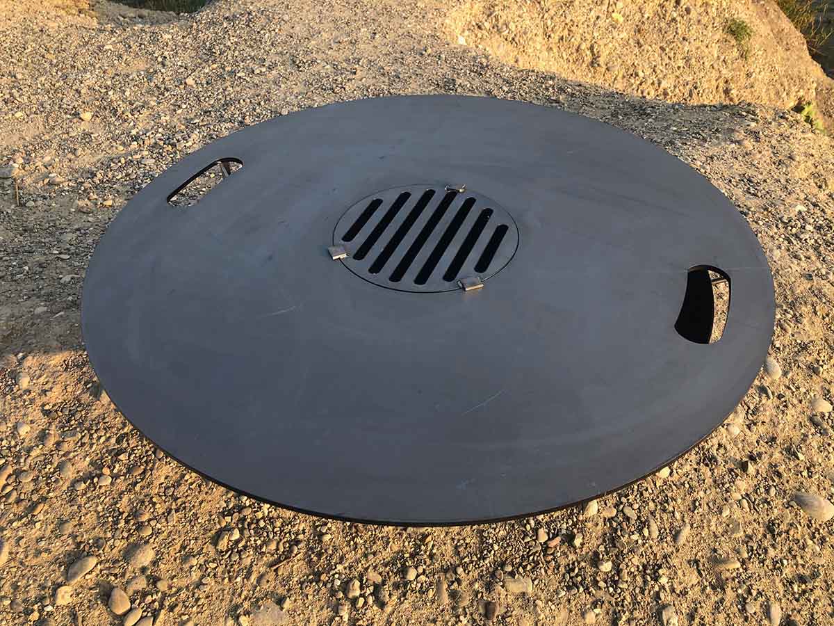 Universelle Grillplatte/ Grillrost/ Plancha 70cm für Feuerschale