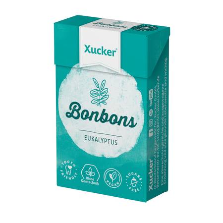 Xucker Xylit-Bonbons Typ Eukalyptus, ohne Talkum