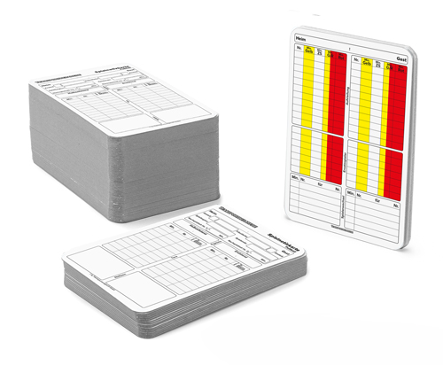 b+d Schiedsrichter Spielnotizkarten - Fussball