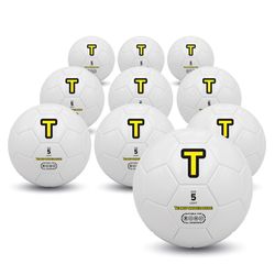 SPORT ONE Pallone Di Cuoio - Superleague - Taglia Standard 5 (calcio) - Colore Assortito - Dadi e Mattoncini