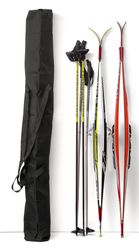 Navaris Ski Bag For Men And Women - Ski Bag For 1 Pair Of Skis And Poles With Zipper, 2 Straps With Buckles And Carrying Handle 2 Sizes