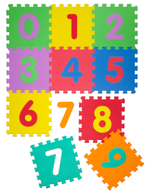 Colourful puzzle mat (play mat) - 26 parts