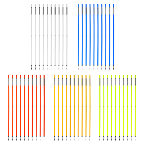 Slalom pole 160 cm (Ø 25 mm) 2-part - set of 10