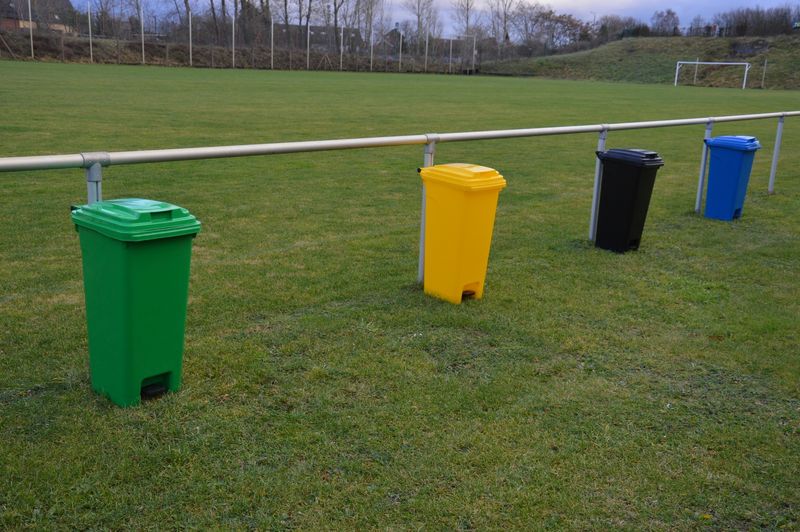 Sportveld-afvalton (100 liter) - in 6 kleuren