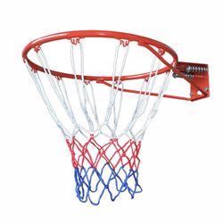 Canestro Da Basket Ø45 Cm Con Rete - Cerchio Da Parete Per Interni Ed Esterni - Foto 11
