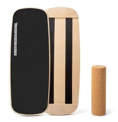 WAHU Board (fai da te) – Balance Board avanzato con forma unica rocker con rullo – Balance Board (100% legno) | Balance Board in legno | 100% divertimento garantito