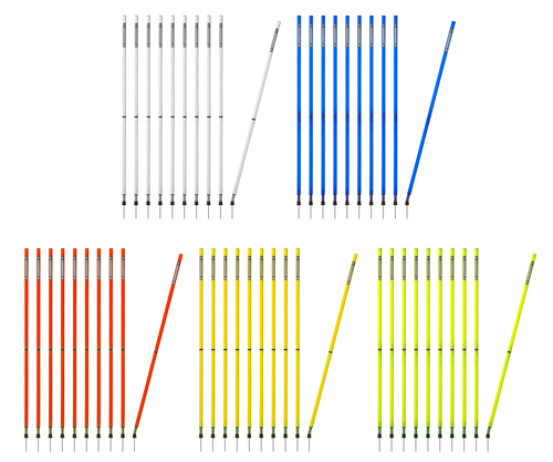 Slalomstange 170 cm (Ø 32 mm) 2-teilig - einzeln