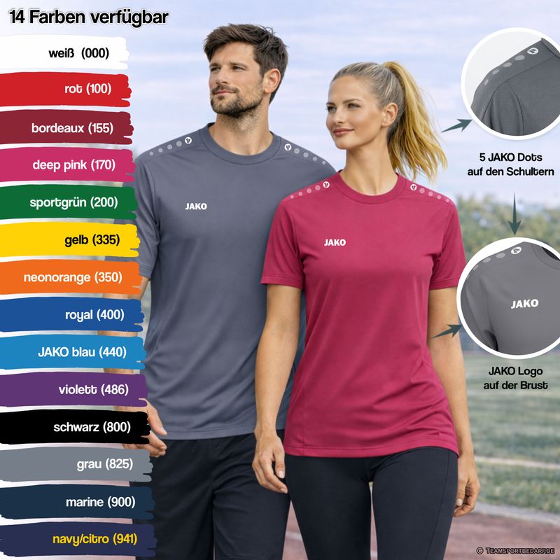 Erima Six Wings T-Shirt - Farbe: Blau