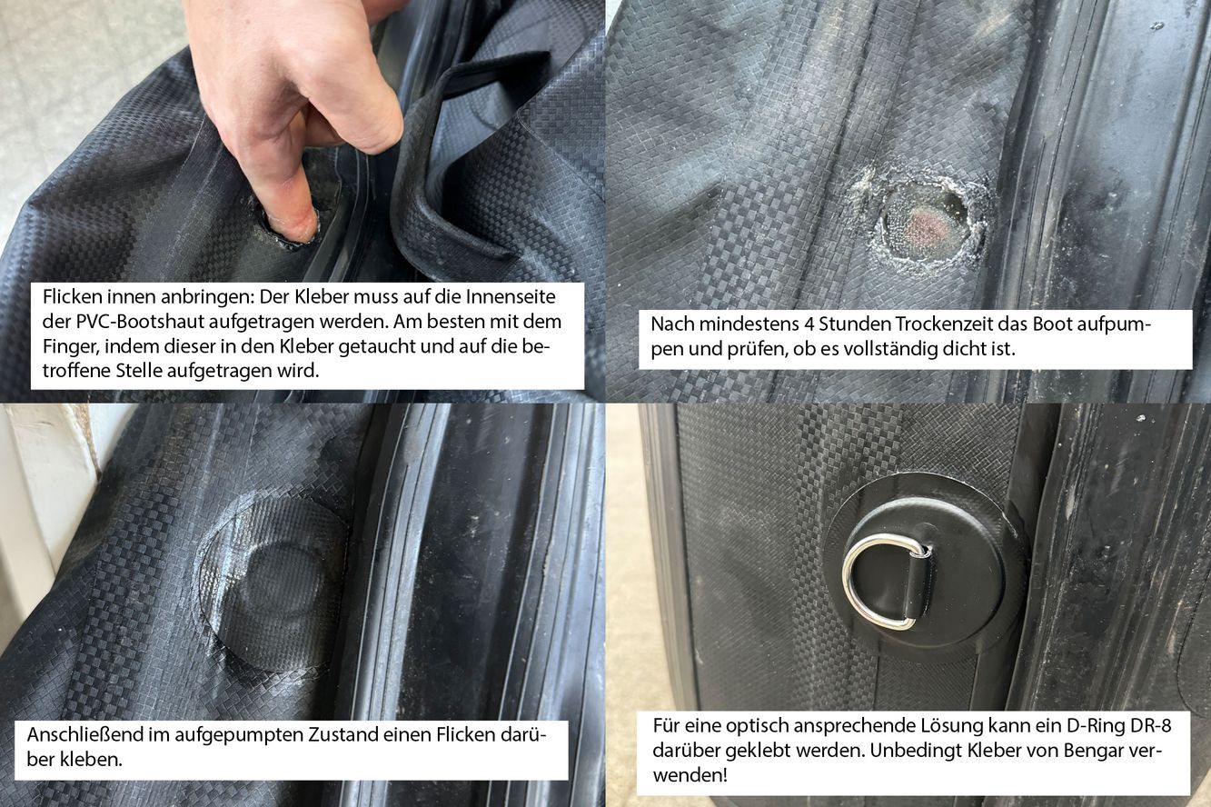 Kleber für PVC Boote zum Reparieren und verkleben von Zubehör. Nur Kleberdose Kleber für PVC Boote zum Reparieren und verkleben von Zubehör. Nur Kleberdose