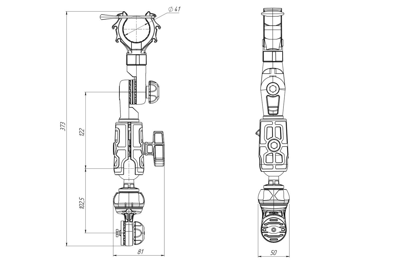 Fasten Trolling E-Motor Support (verstellbar) Bug Motoren Kopfhalterung Terrova Fasten Trolling E-Motor Support (verstellbar) Bug Motoren Kopfhalterung Terrova