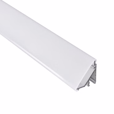 Brollux Profi LED Profil V24 1x200cm, Eckprofil 45° inkl. opaler Abdeckung