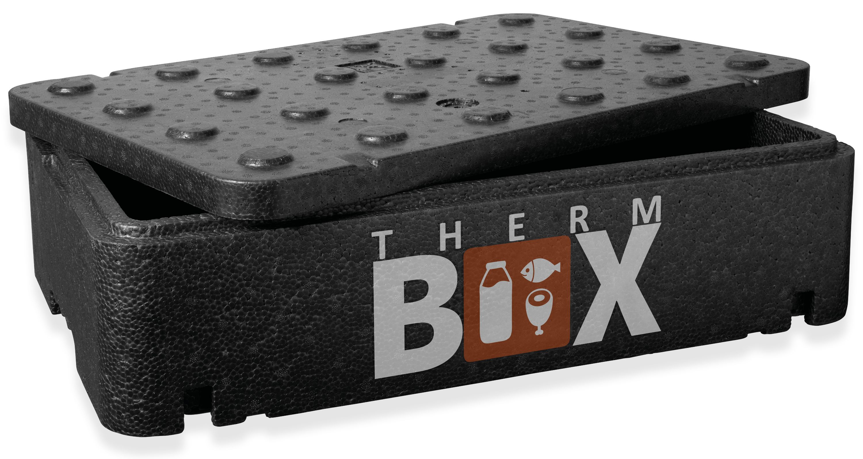 Profibox GNL - Innen: 54,3x34,5x11,5cm Wand: 2,5cm ca. 21,5 Liter Größe L Styroporboxen  Isolierbox Thermobox Warmhaltebox Groß Kühlbox Thermobehälter