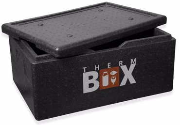THERM BOX Profibox Gastro GN - Innen: 53,9x34x21,9cm Wand: 2,5cm ca. 40 Liter Styroporboxen Isolierbox Thermobox Warmhaltebox Groß Xxl Kühlbox Thermobehälter
