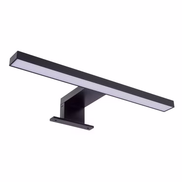 Brollux LED Spiegelleuchte Badleuchte Badezimmer Schminklicht Schwarz Matt warm-weiß 230V 220LM  IP44 300 mm ohne Stecker und Schalter